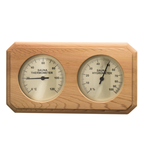 Thermo-Hygrometer Red Cedar 225 x 140 mm (B x H)